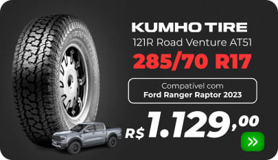 Pneu 285/70 R17 121R Road Venture AT51 Kumho Gpneus