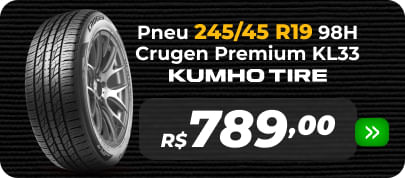 Pneu 245/45 R19 98H Crugen Premium KL33 Kumho Gpneus
