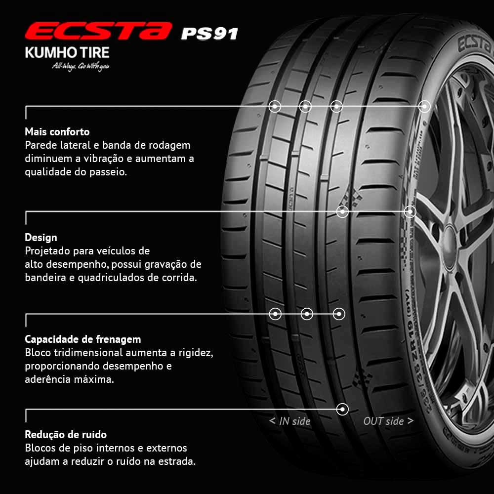 Pneu 265/35 R20 99Y XL Ecsta PS91 Kumho - gpneus