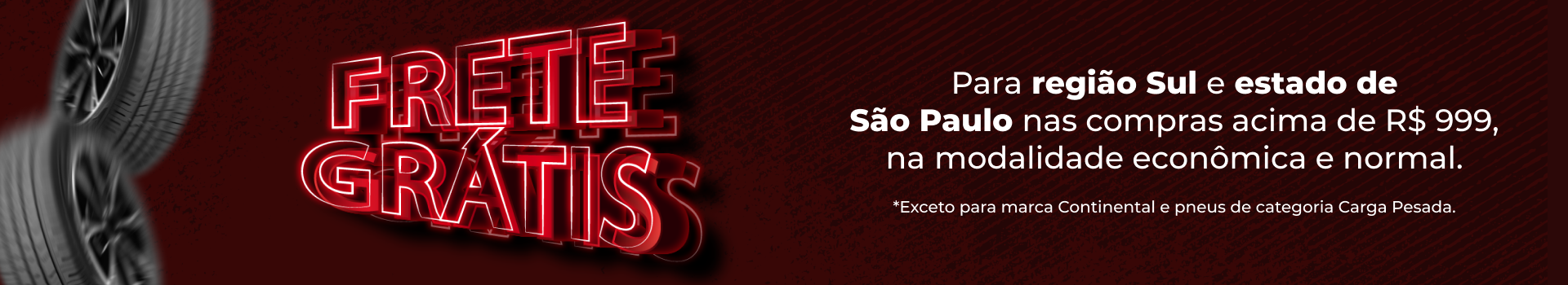 Banner Desktop - Frete Grátis
